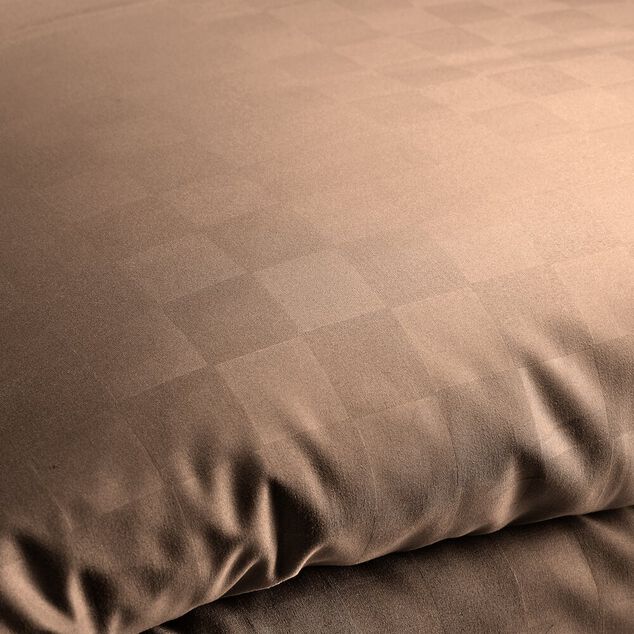Parure de lit 2 personnes 240x260cm 2 taies 63x63cm polyester damier (2 mod&egrave;le)