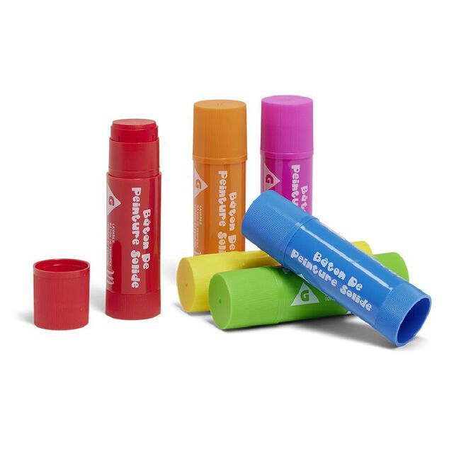 B&acirc;tons de peinture solide x10