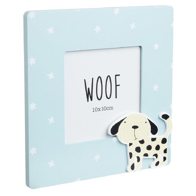 Cadre photo bois enfant d&eacute;cor animal 17x17cm pour photo 10x10cm (4 mod&egrave;les)
