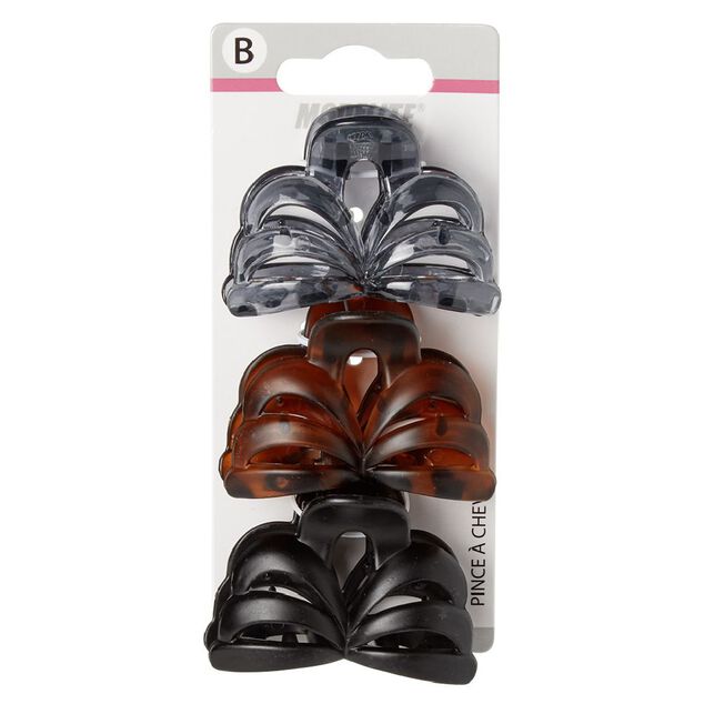 Pince crocodile design papillon L.6 cm x3