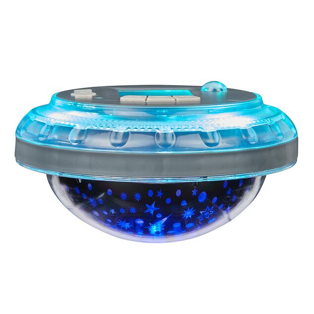 Lampe flottante solaire projecteur motif Ø13,5xH11cm