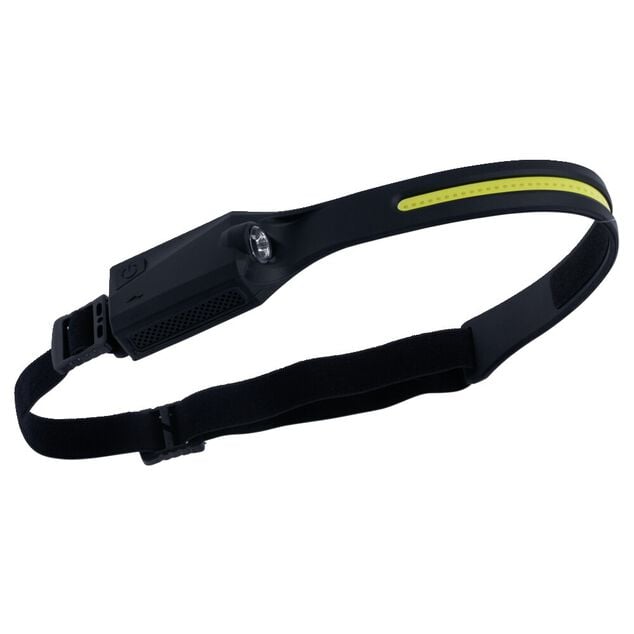 Lampe frontale rechargeable 200lms en silicone éclairage à 270°