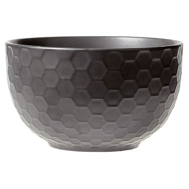 Bol en gr&egrave;s noir x4