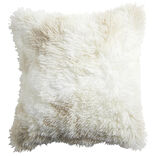 Housse de coussin imitation fourrure polyester Color by Time 45x45cm - 3 mod&egrave;les