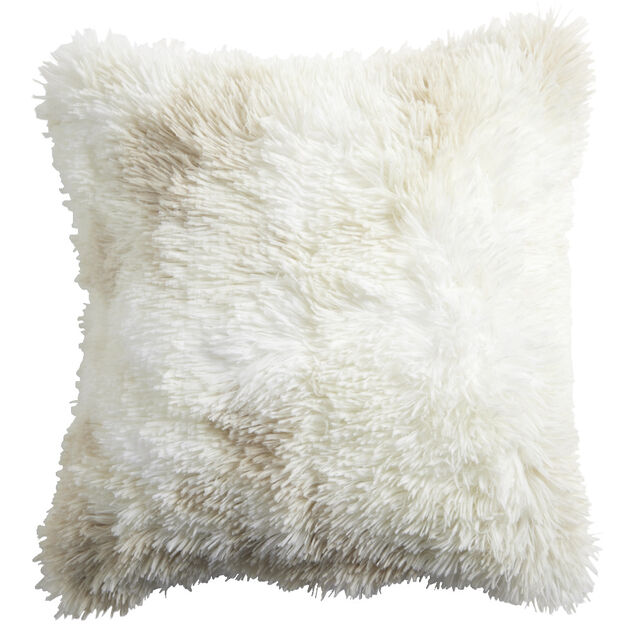 Housse de coussin imitation fourrure polyester Color by Time 45x45cm - 3 mod&egrave;les