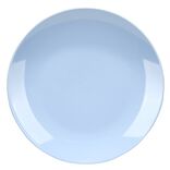 Assiette plate Madrid gr&egrave;s bleu &Oslash;26,7cm