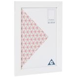 Cadre photo bois blanc 26x35cm pour photo 21x29,7cm