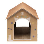 Maison pour chat à décorer avec grattoir intégré