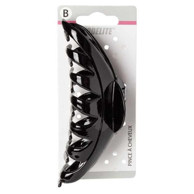 Pince crocodile noir brillant L.13 cm