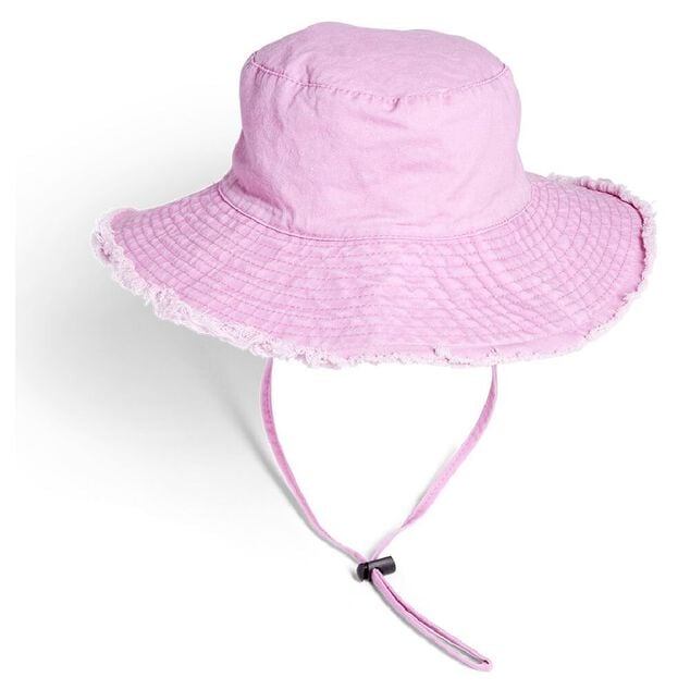 Bob rose bord franges avec cordon 56-58cm