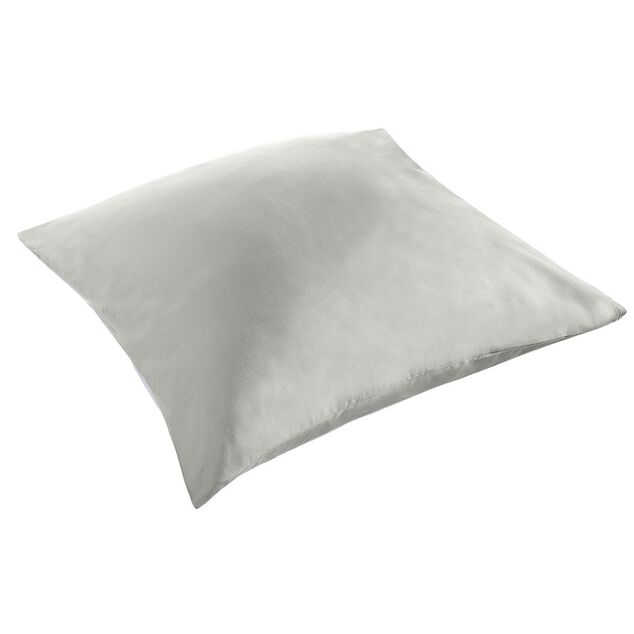 Taie d'oreiller finition droite uni gris 63x63cm