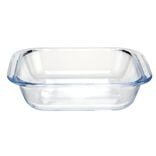 Plat à four 900ml rectangulaire en verre borosilicate 19,6x17x4,6cm