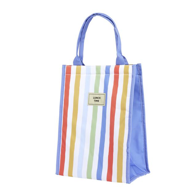 Sac isotherme 13L bayad&egrave;re rayures multicolores 24x15xH33cm