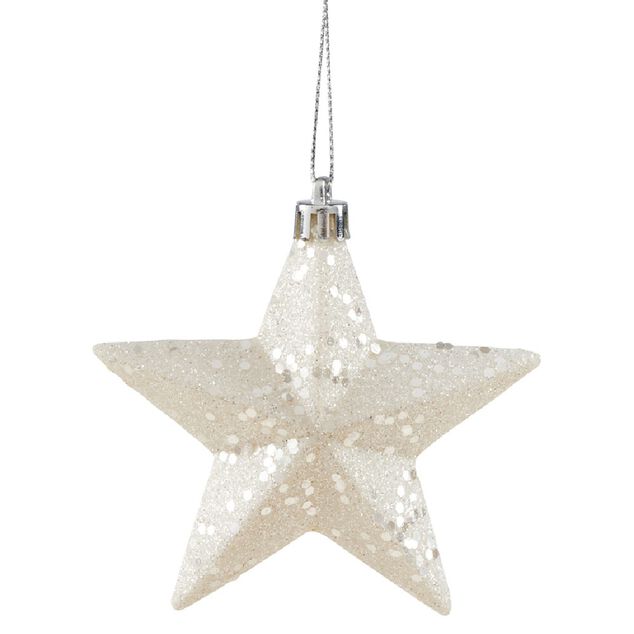 &Eacute;toile de No&euml;l &agrave; suspendre paillettes