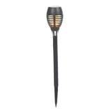 Lampe torche solaire à planter effet flamme H48cm