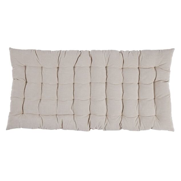 Matelas de sol velours c&ocirc;tel&eacute; 120x60cm beige