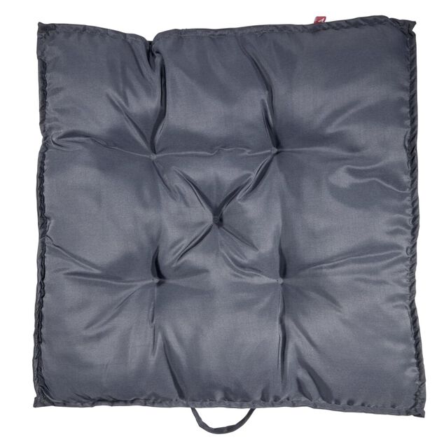 Coussin de dossier salon palette gris anthracite 60x60x&eacute;p8cm