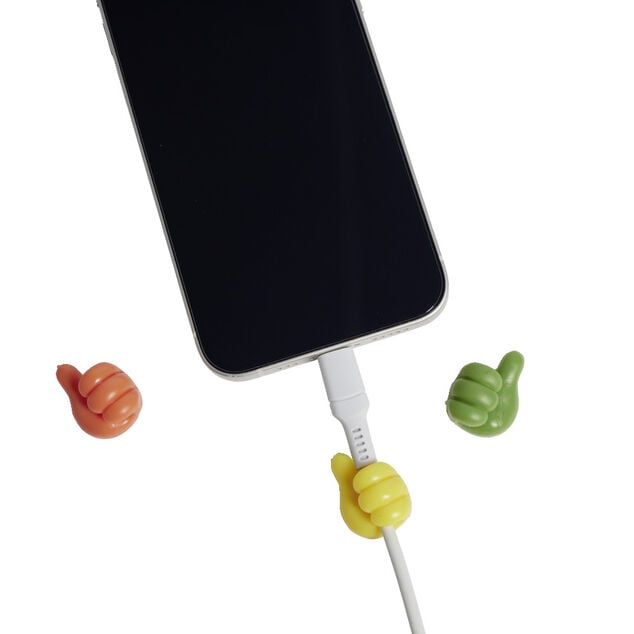 Lot de 10 crochets adh&eacute;sifs forme main multicolore