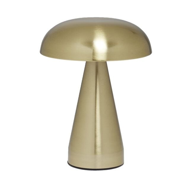 Lampe Suzie tactile m&eacute;tal et plastique dor&eacute; 3 teintes &Oslash;15,5x20,5cm