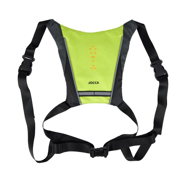 Gilet signal&eacute;tique LED vert et noir
