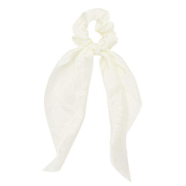 Chouchou ruban à cheveux en tissu uni L29cm (4 modèles)