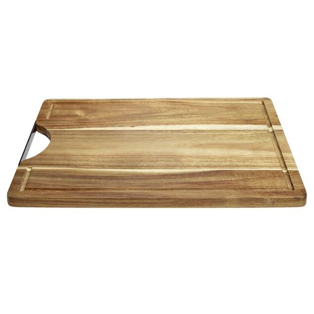 Planche &agrave; d&eacute;couper en bois d'acacia 40x30x1,5cm