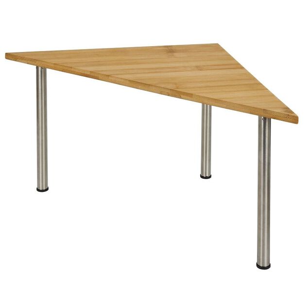 &Eacute;tag&egrave;re 2 niveaux en bambou 33x33xH20cm