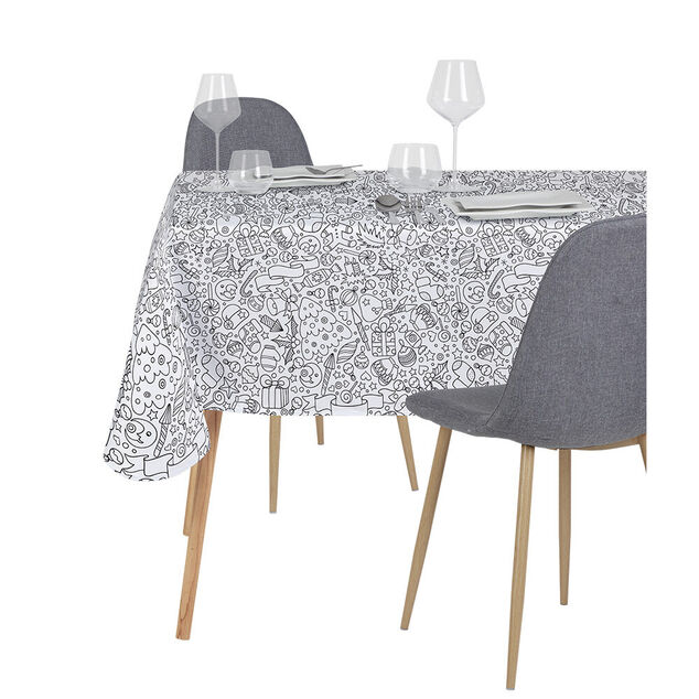 Nappe Noël à colorier 128x240cm