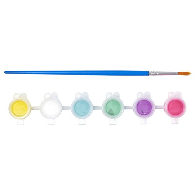 Lot de 3 figurines &agrave; peindre th&egrave;me sir&egrave;ne - peinture et pinceau inclus