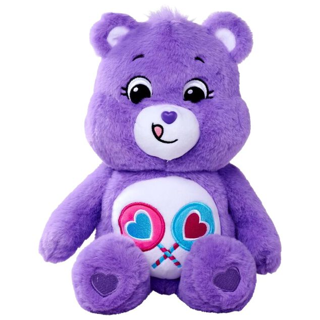 Peluche Bisounours assis multicolores 28x26xH35cm (6 mod&egrave;les)
