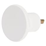 Pat&egrave;re murale ronde blanc polyr&eacute;sine &Oslash;5cm