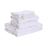 Ensemble serviette de toilette x8 en coton 3 tailles - 3 modèles