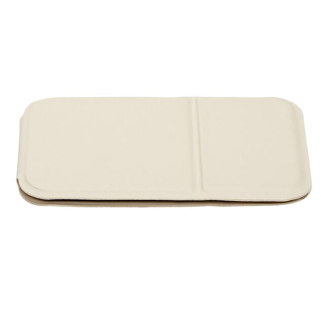 Miroir de poche avec support rose 7x11cm