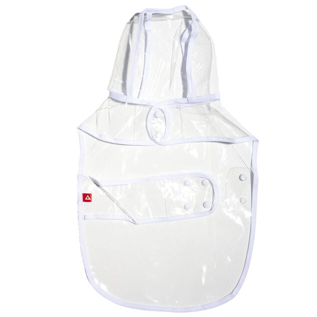 Manteau de pluie imperm&eacute;able transparent pour chien - Taille M