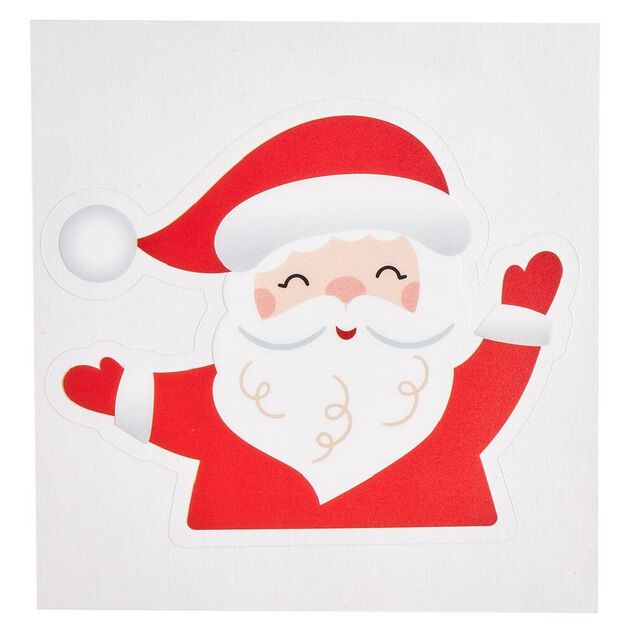 D&eacute;coration fen&ecirc;tre et mur No&euml;l adh&eacute;sive personnage (3 mod&egrave;les)