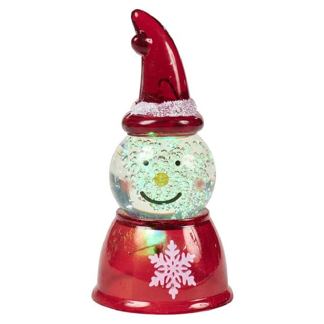 Bonhomme de neige lumineux &agrave; poser H7,5cm