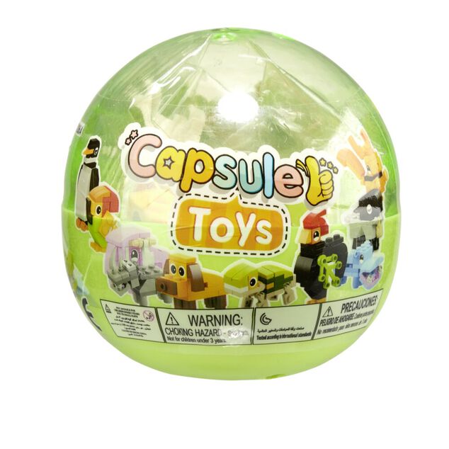 Capsule oeuf animal &agrave; construire &Oslash;6,5cm (3 mod&egrave;les)