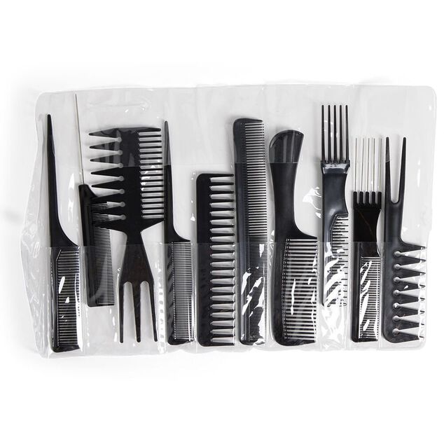 Lot de 10 peignes formes diff&eacute;rentes