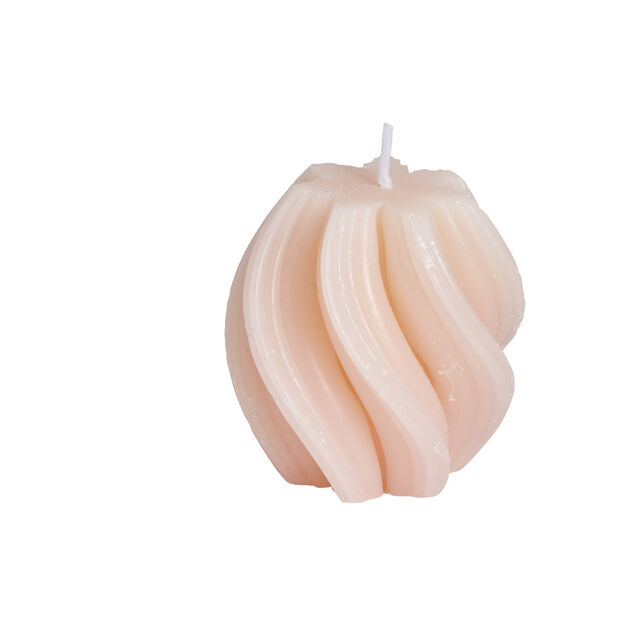 Bougie design vague 6x6xH6cm