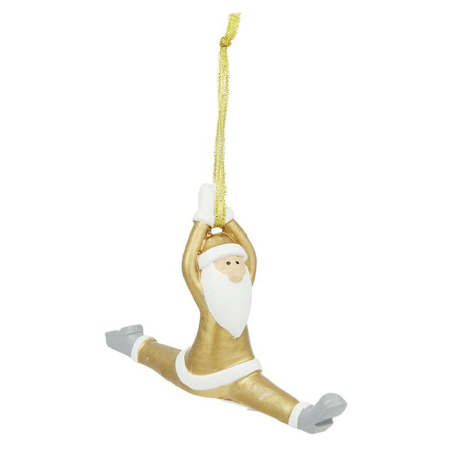 D&eacute;coration P&egrave;re No&euml;l Yoga &agrave; suspendre