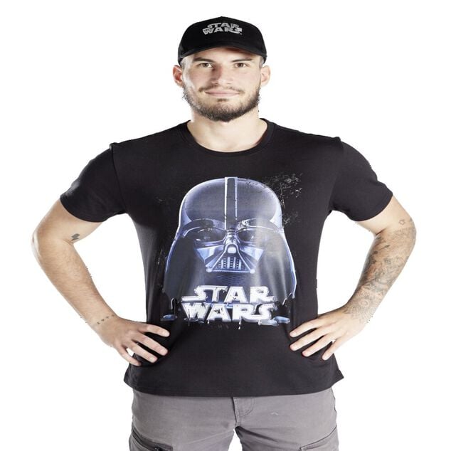 Casquette Star Wars coton noir et argent&eacute;