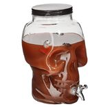 Distributeur de boisson t&ecirc;te de mort en verre