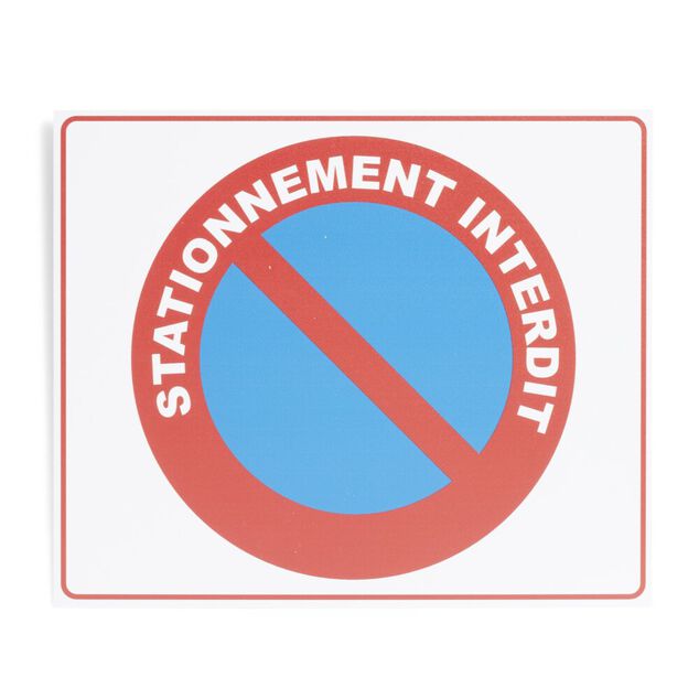 Plaque signalétique "Sationnement interdit" - 24x20 cm