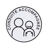 Sticker voiture conduite accompagn&eacute;e