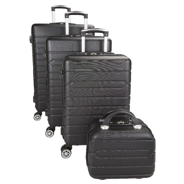 Valise plastique rigide noir H77cm