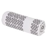 Jet&eacute; de canap&eacute; imprim&eacute; frise gris et beige 170 x 250 cm