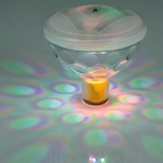 Lampe flottante LED effet boule disco
