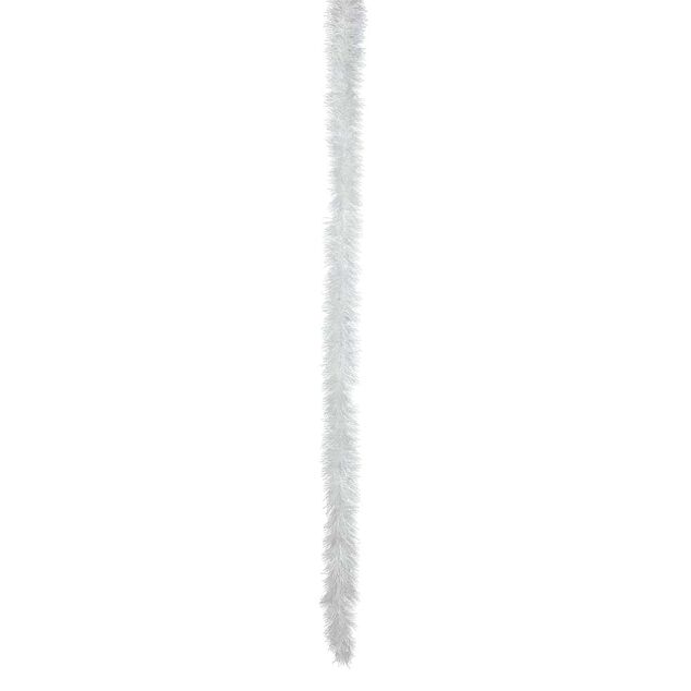 Guirlande de No&euml;l scintillante touffue L400 cm blanc