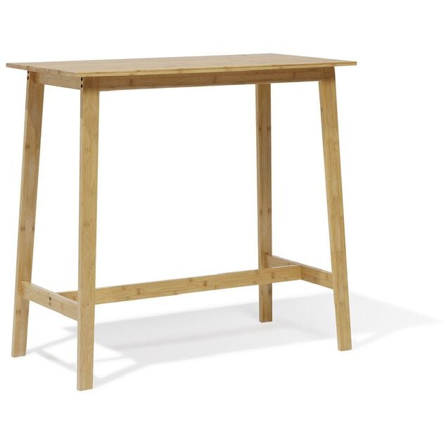 Table de bar et tabourets Ba&iuml;a bambou naturel
