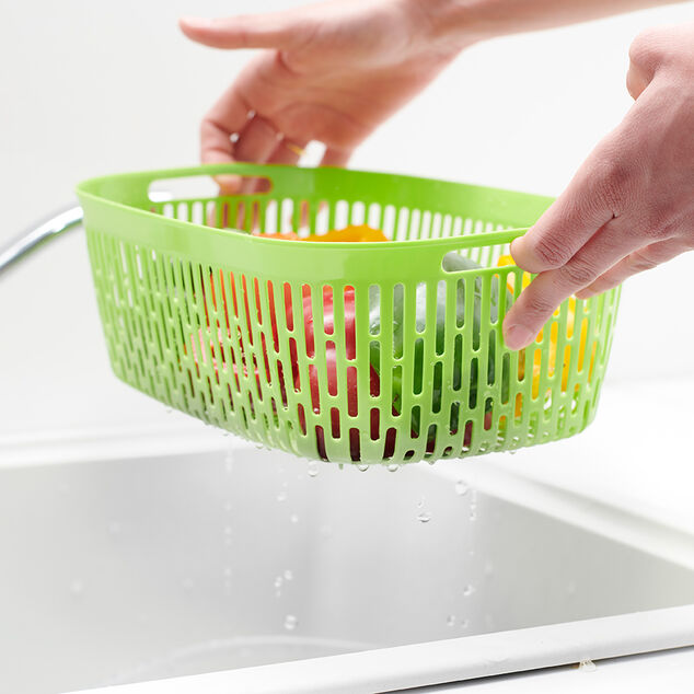 Bo&icirc;te alimentaire herm&eacute;tique avec panier fra&icirc;cheur 4 L vert